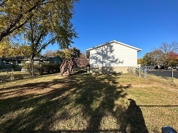 Large fenced in yard