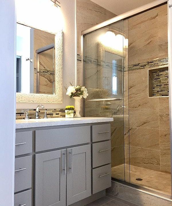 Stunning master bathroom