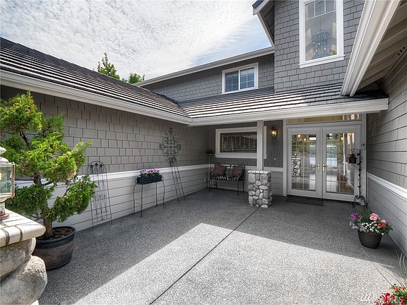 Double French door entry with views that welcome you home. 