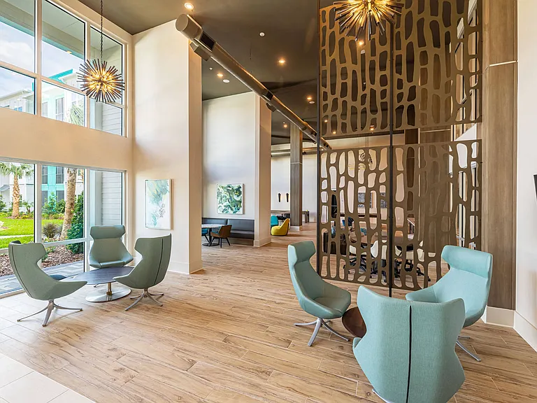 Clubhouse Lounges with TVs & Kitchenettes
