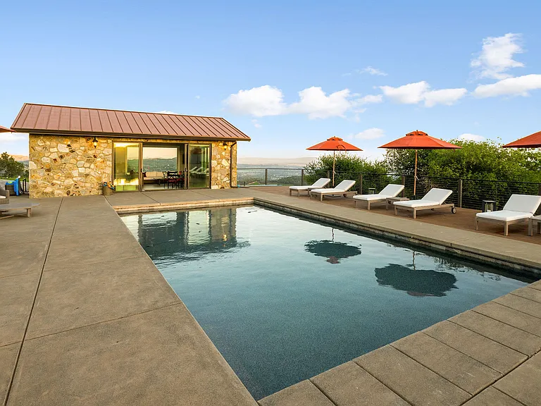 View of poolhouse