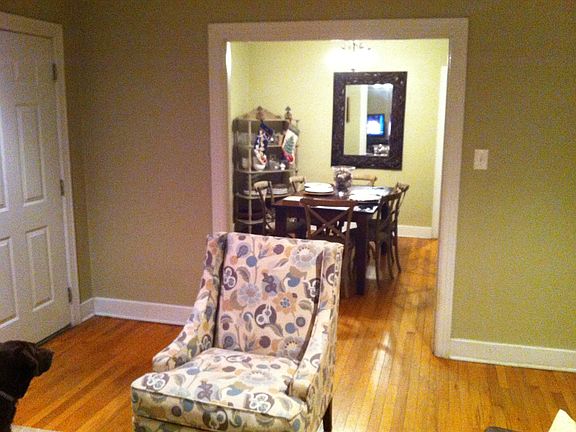 Living room and dining room from couch
