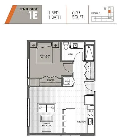 Floor plan PH 1E