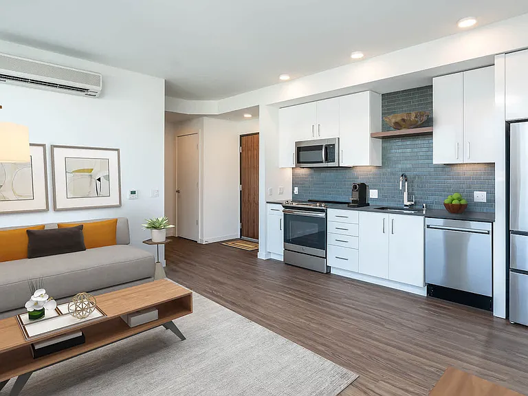 Kitchen with Quartz Countertops and Stainless Steel Appliances