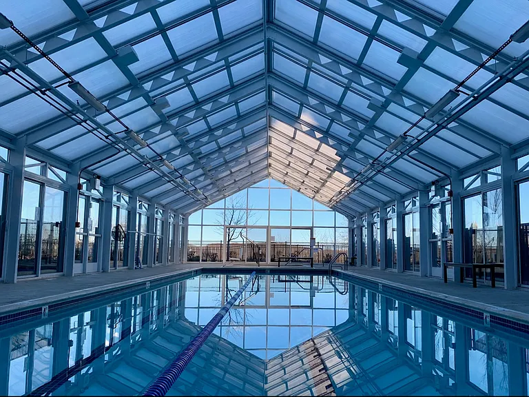 Enjoy the indoor lap pool and hot tub year round.