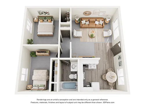 Floor plan 2 Bedroom