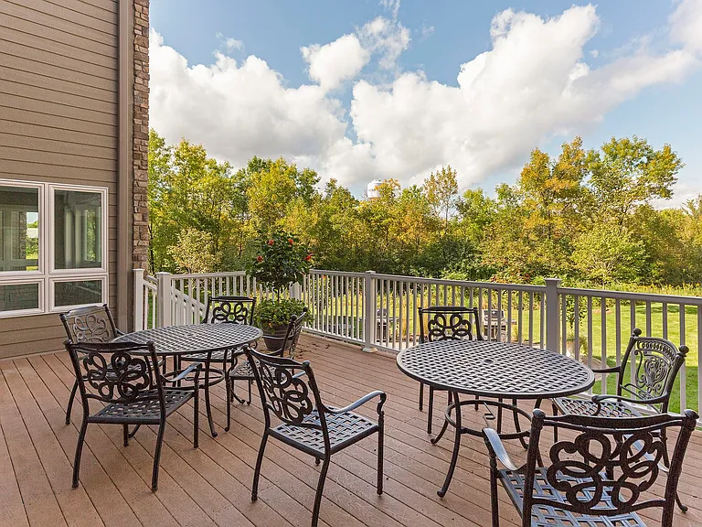 Shared deck space with great views