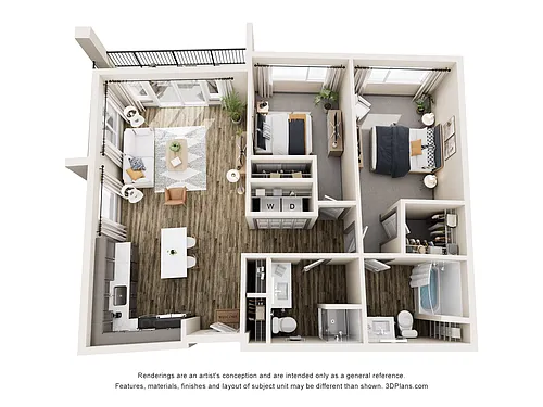Floor plan B3b