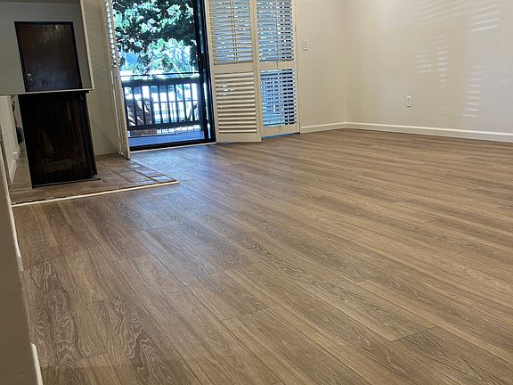Living room and opening to patio