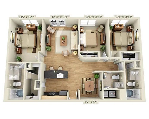 Floor plan Lakeside - Vasto