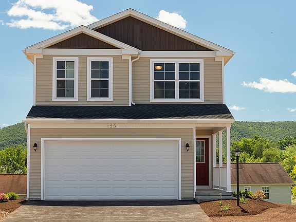 The Pinewood A - S A Homes Streamline Series - 2 story home with vinyl siding, covered front porch a