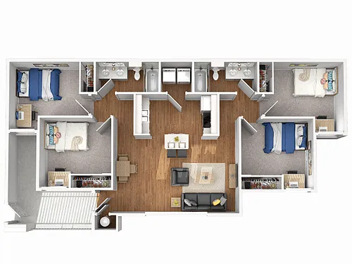 Floor plan 4X2