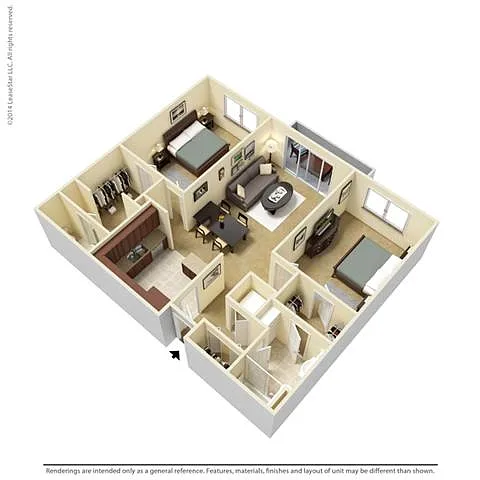 Floor plan B2 Renovated