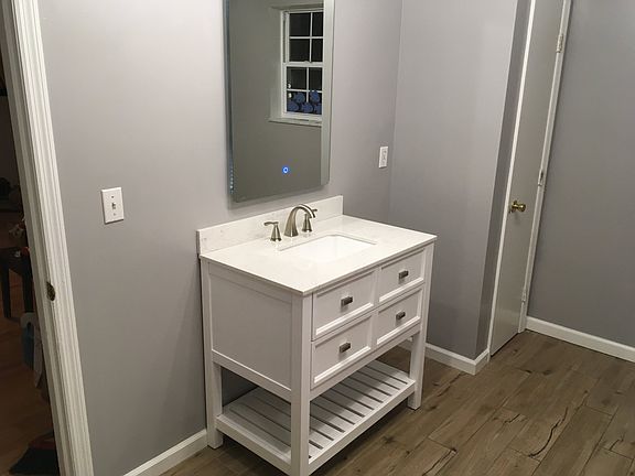 Newly remodeled master bath 