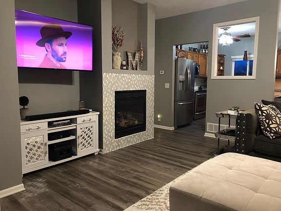 Another view of the living room into kitchen