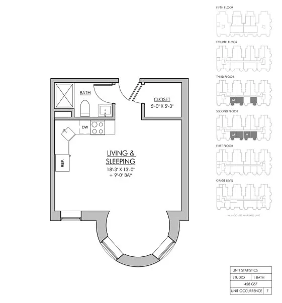 Floor plan Studio