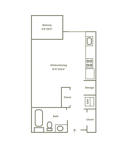 Floor plan Studio