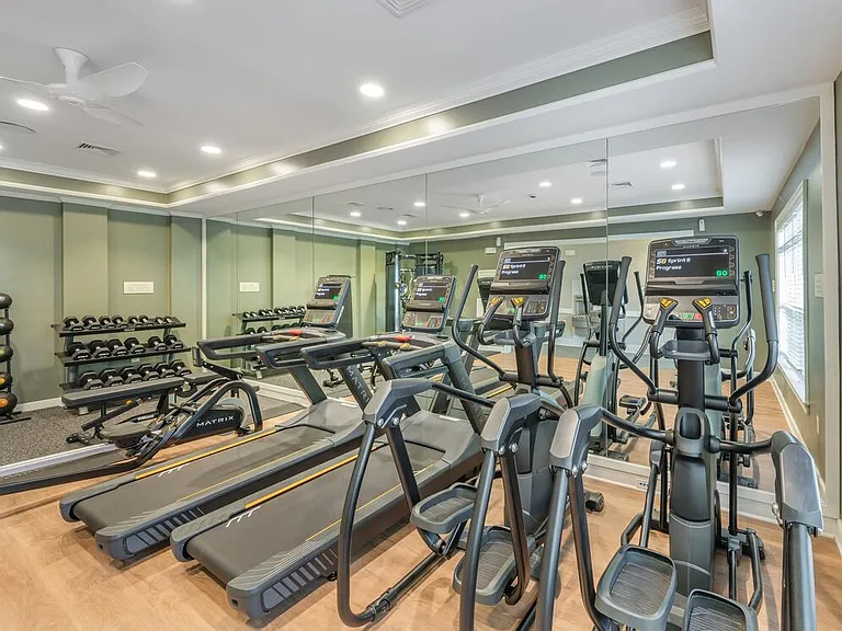 Fitness center with strength and cardio equipment