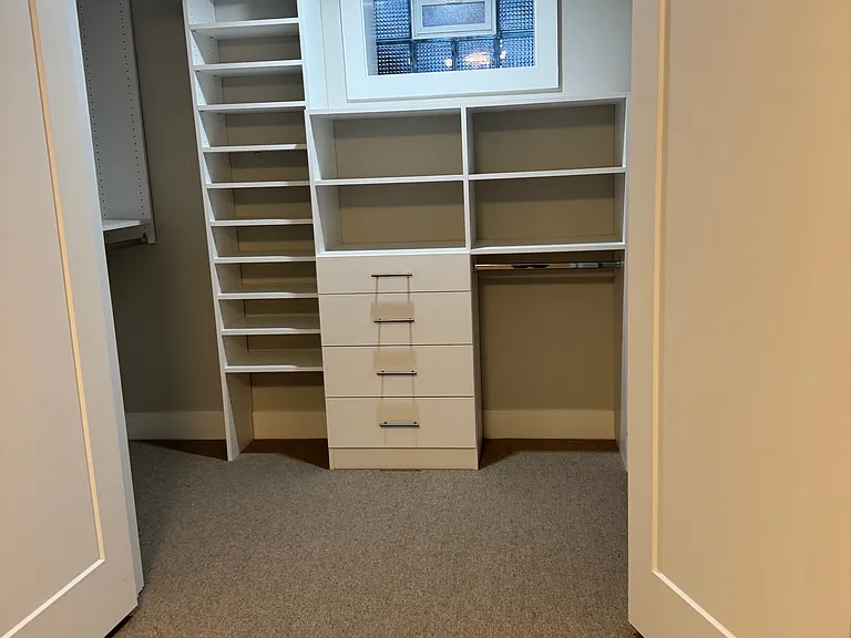 Basement Bedroom Closet - walk-in