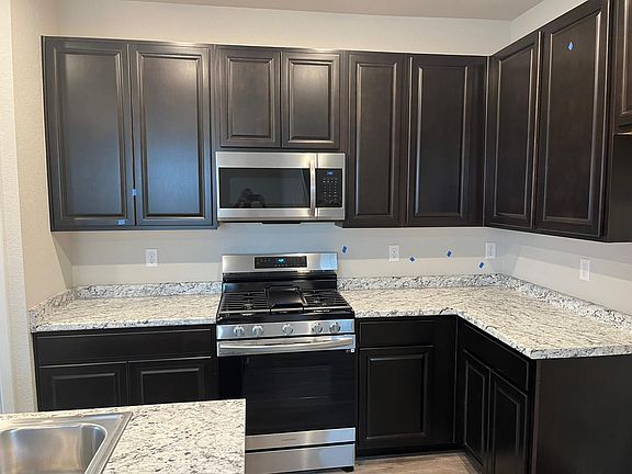 Gas Range and Microwave