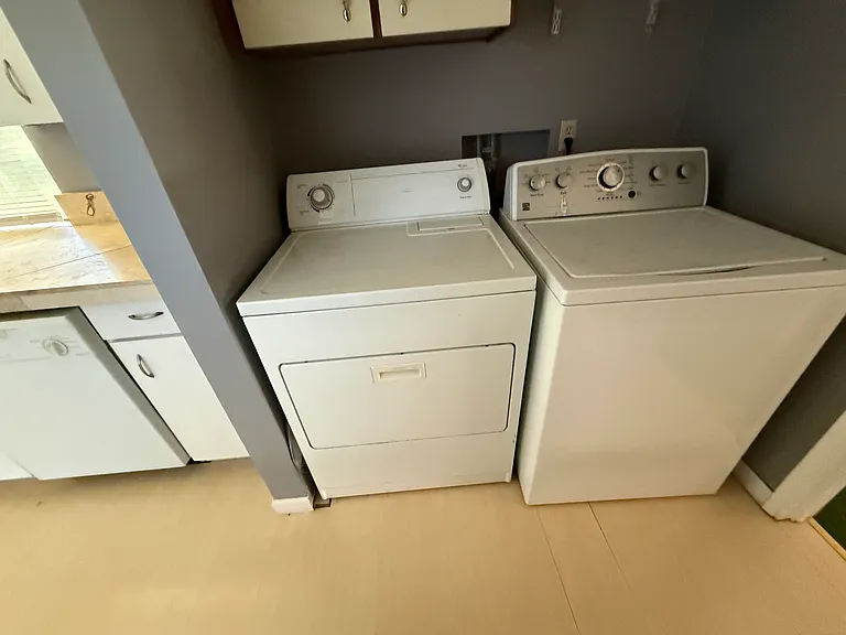 Washer and dryer in unit