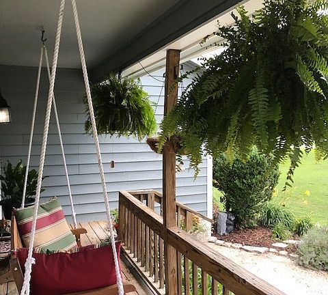 Spacious covered front porch