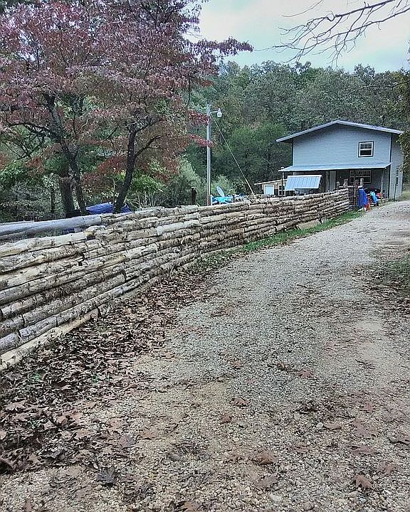 Front view from road