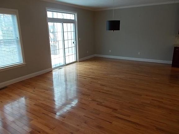 Dining room with sliders to deck