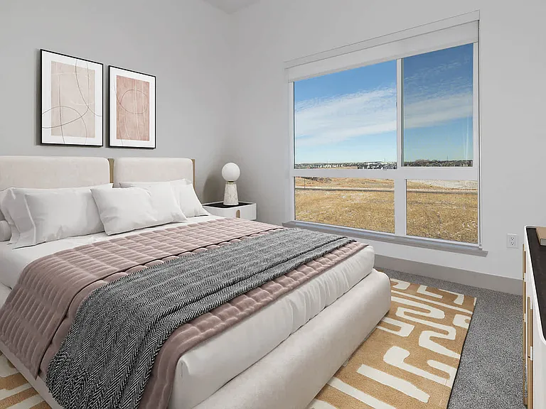 Carpeted Bedroom