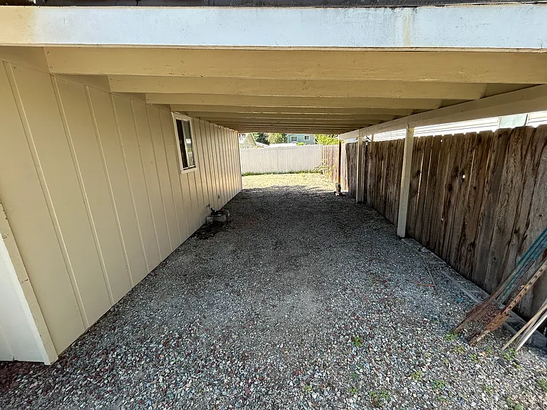 North end of carport