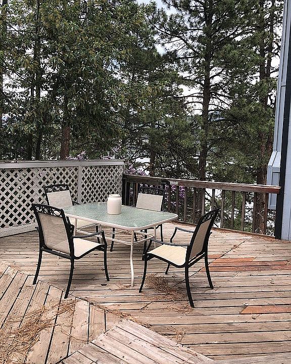 Deck with lake view