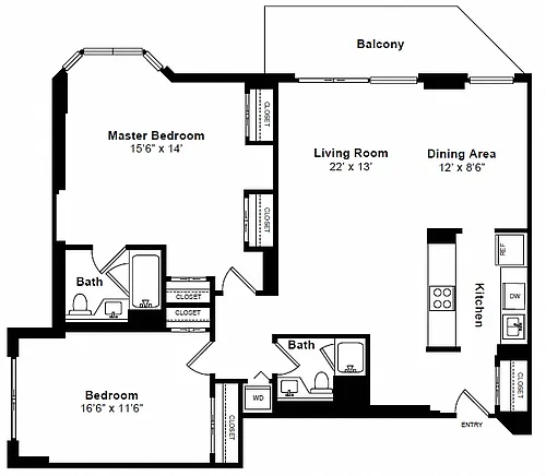 Floor plan Tribeca