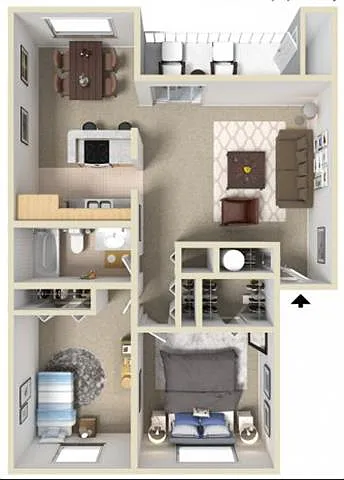 Floor plan Two Bedroom