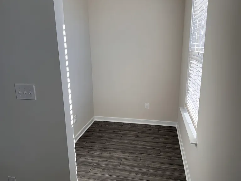 Nook in the living space for a desk/kids area.