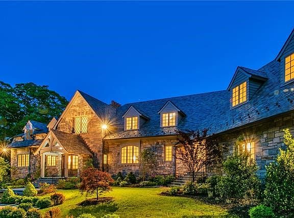 Classic Stone & Slate Custom Built Home Situated on Spectacular Acres with Magnificient Views of Westchester Country Club