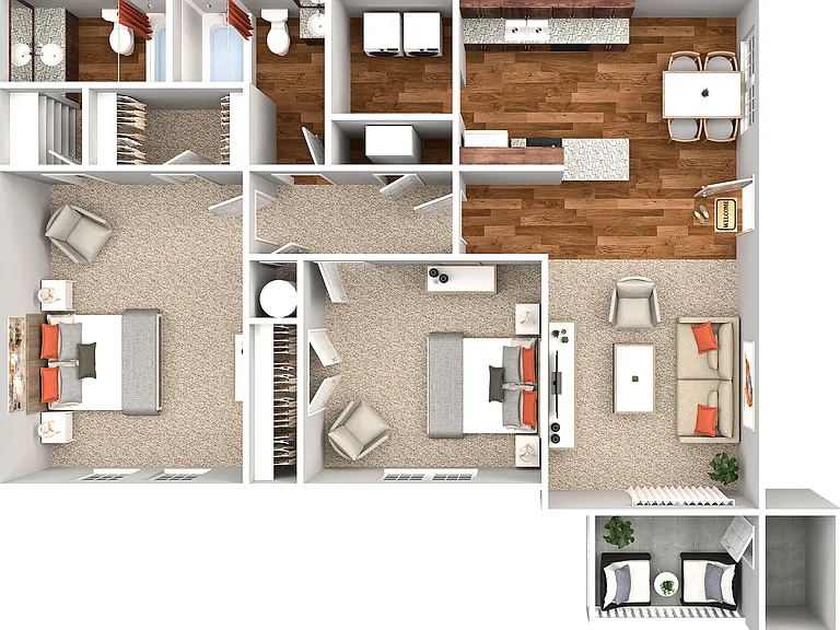 2 Bedroom 2 Bathroom 2 Bedroom 2 Bathroom