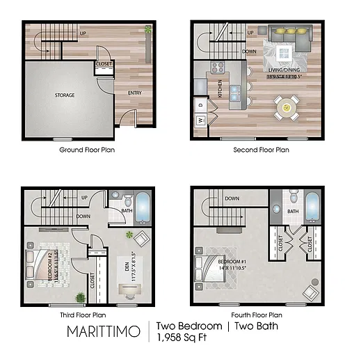 Floor plan Marittimo Townhome