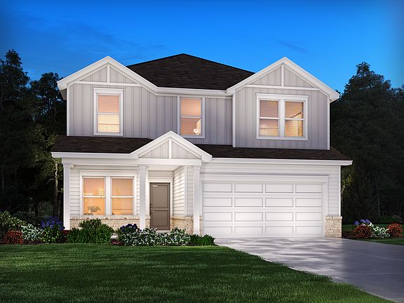 The Rockwell floorplan is a stunning two-story home.