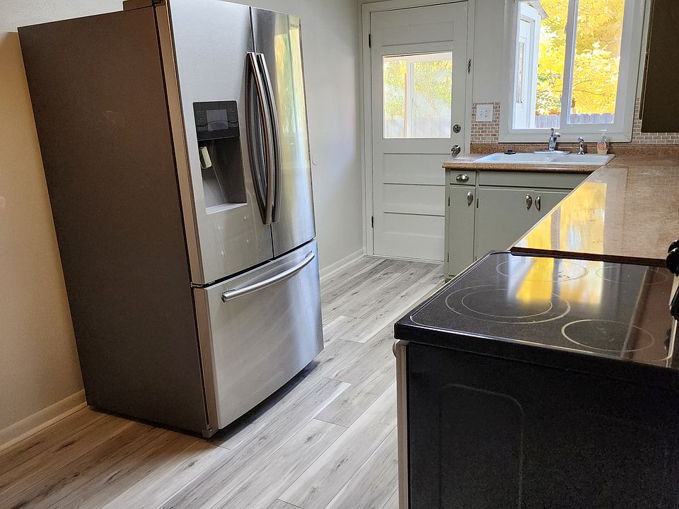 Kitchen with new luxury vinyl flooring