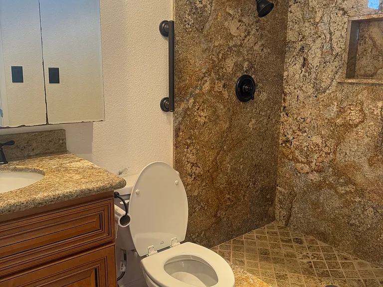 Bathroom in primary bedroom