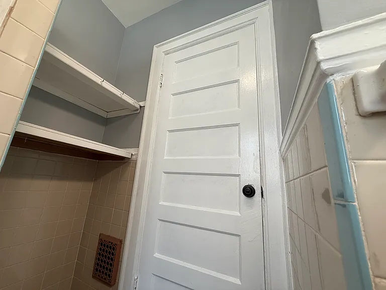 Bathroom with built-in storage