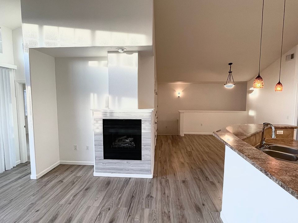 Living room with gas fireplace