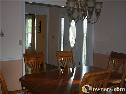 dining room and entry hall