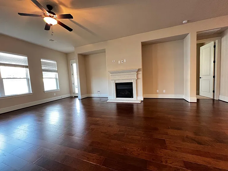 Open Living Room with recessed areas