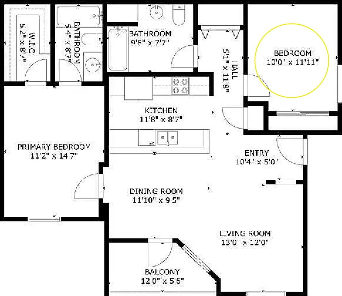 2 bed, 958 sqft, $1,000 — Photo 2