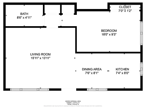 Floor plan 1X1