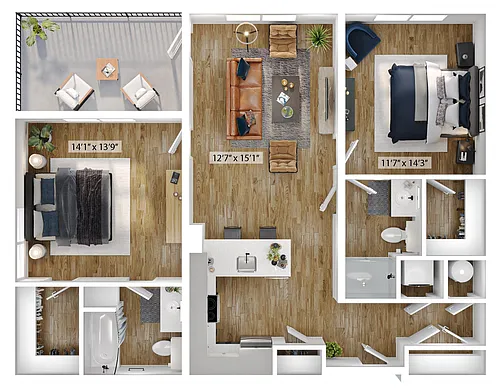 Floor plan Celadon-2A