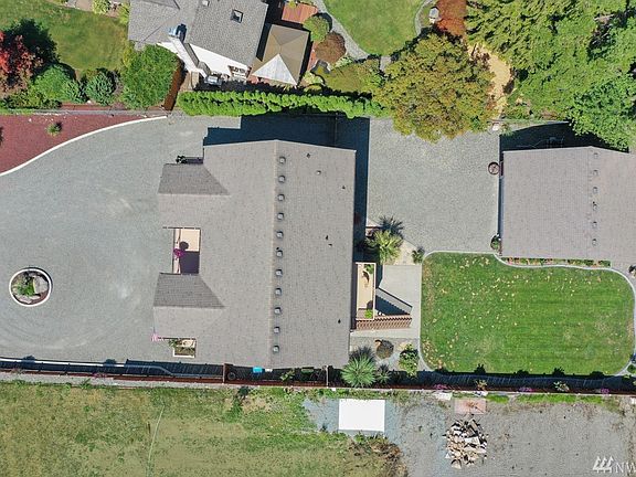 Aerial view of home and shop. This home has it all!