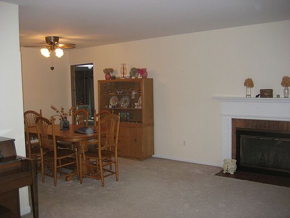 living room with fireplace