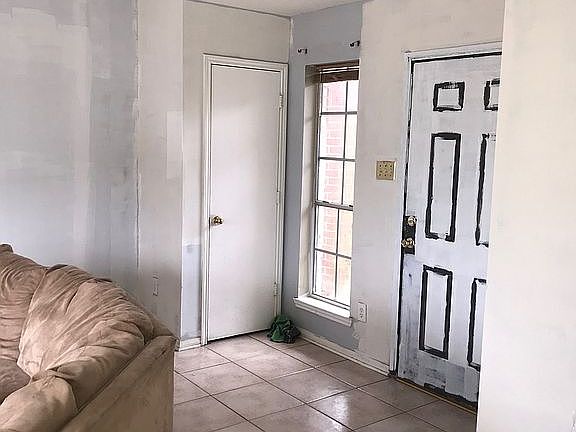 Living room and front door